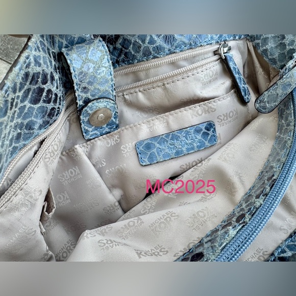 Michael Kors Hamilton Python Satchel - Picture 9 of 11